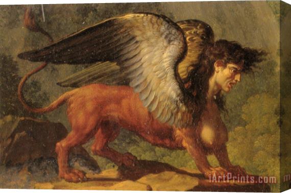 Francois Xavier Fabre Oedipus And The Sphinx [detail] Stretched Canvas Painting / Canvas Art